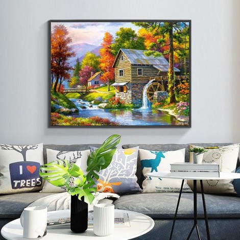 New Arrival Hot Sale Village House 5D Diy Diamond Painting Kits UK