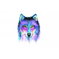 Colorful Wolf 5D DIY Diam...