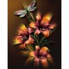Shining Lily and Dragonfly 5D DIY Diamond Painting